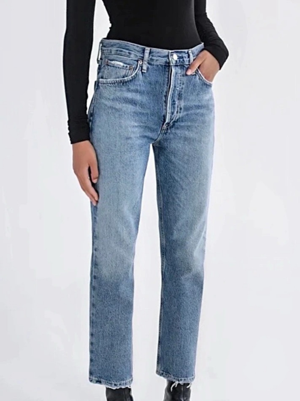 AGOLDE Riley High Rise Straight Crop Jeans - Picture 3 of 13